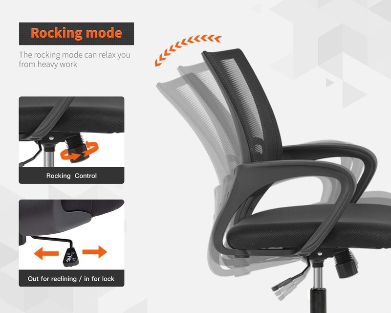 Breathable Mesh Computer Chair with Ergonomic Design - Perfect for Home Office gallery