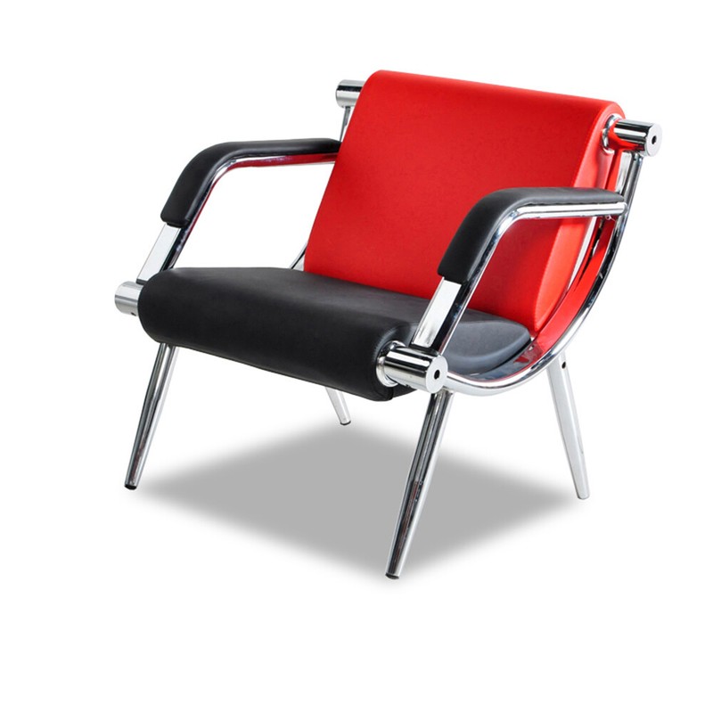 Waiting Room Chair Reception Seat Bench PU Leather Waiting Chair Seat/Sofa Red