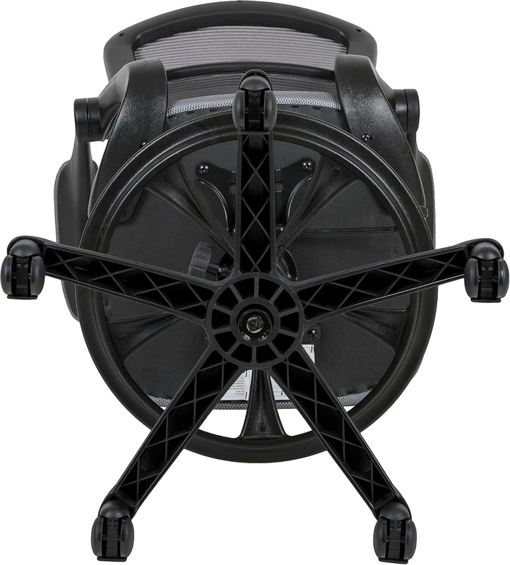 Adjustable Dark Gray Mesh Office Chair with Lumbar Support & Armrests gallery