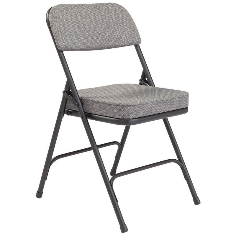NATIONAL PUBLIC SEATING 3212 Folding Chair,32 in H, PK2 38XR23