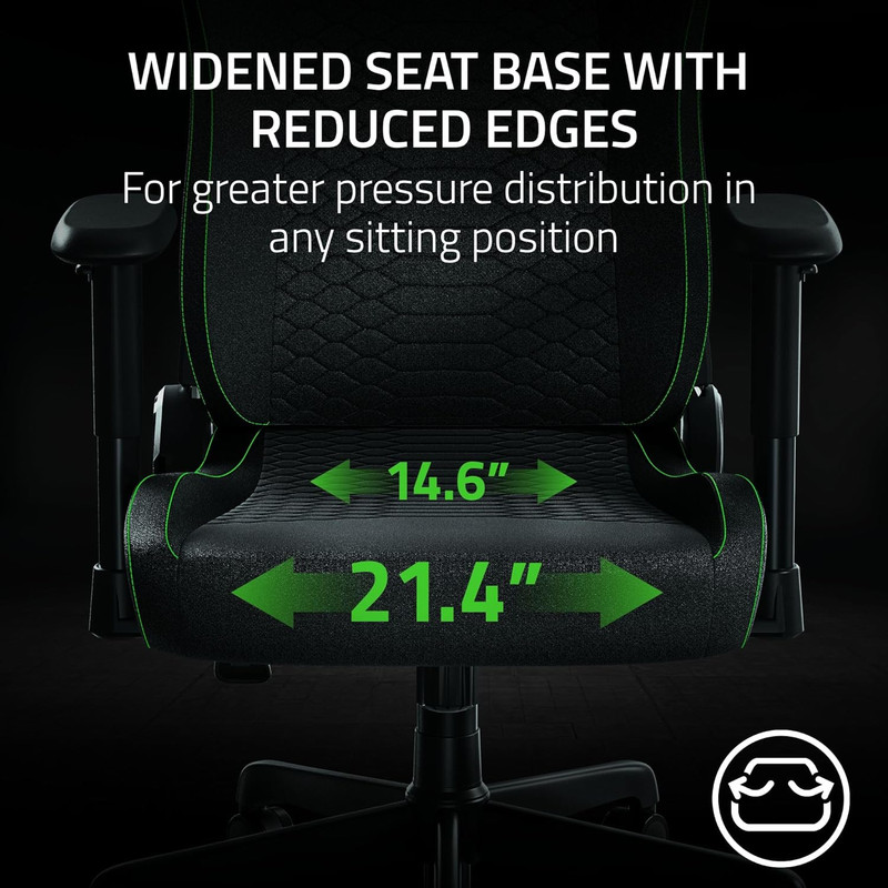Iskur V2 X Ergonomic Gaming Chair: Built-In Lumbar Support - Widened Seat Base - gallery