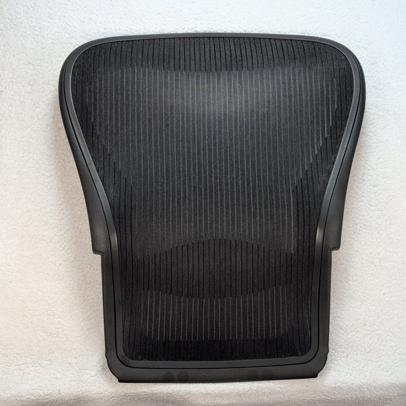 Herman Miller Aeron Size C Replacement Backrest Mesh Back Frame Black - EUC gallery