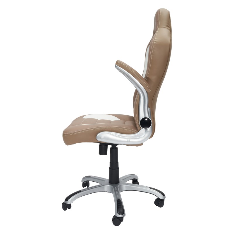 High Back Executive Sport Race Padded Office Chair w/Flip-Up Arms Gaming Chair gallery