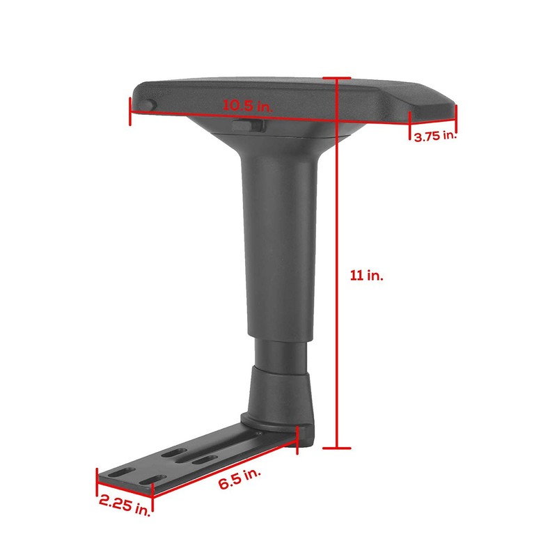 Replacement Adjustable Arms Armrest Pair Upright Bracket with Pads Fits Most ... gallery