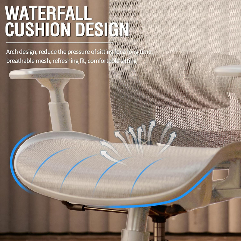 Mesh Office Chair,Ergonomic Computer Desk Chair,Sturdy Task Chair- Adjustable Lu gallery