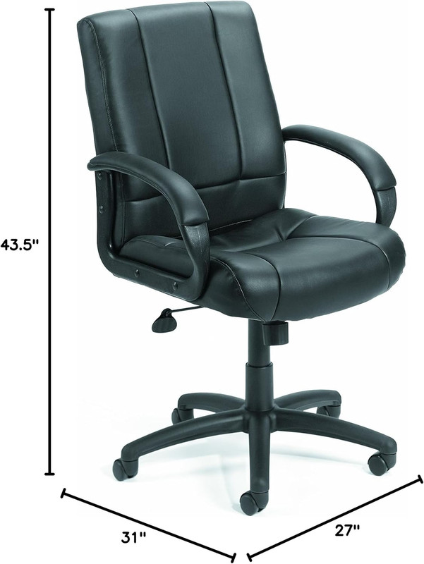 Caressoft Black Executive Mid Back Chair - Stylish & Comfortable Seating gallery