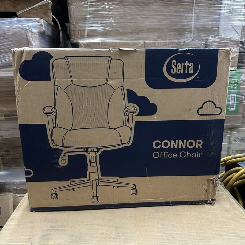 Serta Connor Modern Fabric Office Chair - Black - 43672F