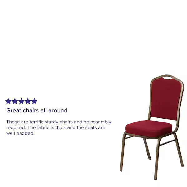 Hercules Banquet Chair, 17-1/4 in W 20-1/4" L 38" H, Fabric Seat Flash Furniture gallery