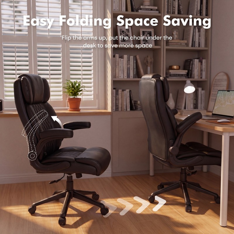 High Back Executive Office Chair 500LBS Capacity with Adjustable Lumbar Support gallery