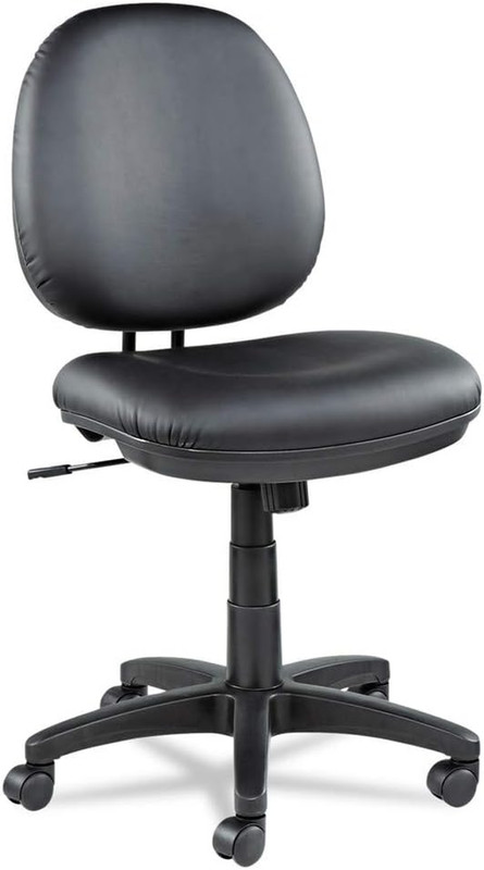 Interval Series Swivel/Tilt Task Chair, Leather, Black
