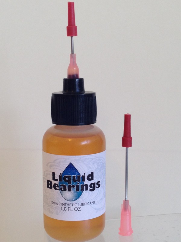 Liquid Bearings 100%-synthetic oil for squeaky office chairs and equipment, READ