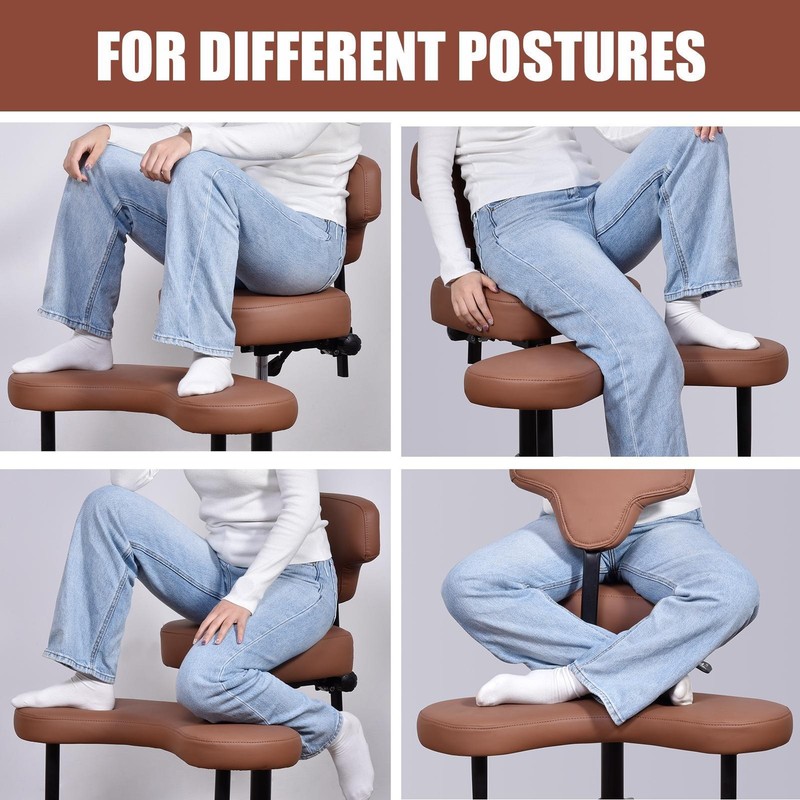 Ergonomic Cross Legged Office Chair With Wheels For Meditation Gaming Stand