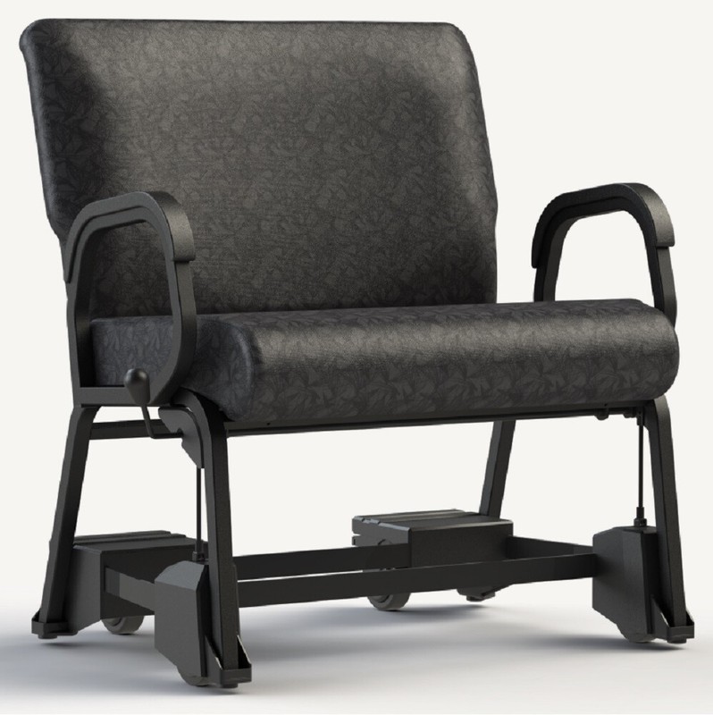 NEW Comfortek Titan Plus+ Armed 30″ Wide Bariatric Chair Caddie 2