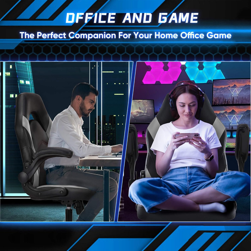 OLIXIS Computer Gaming Desk Chair - Ergonomic Video Game with Comfy Lumbar Suppo gallery