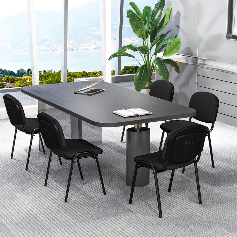 Set of 10 Office Guest Chair Stackable Reception Chair Waiting Conference Room gallery
