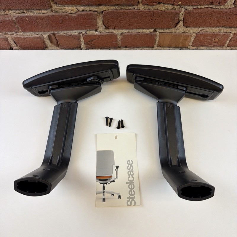 Steelcase Amia Chair 4 Way (4D) Adjustable Arm Rest Pair Left and Right OEM