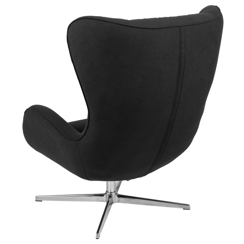 Home and Office Retro Swivel Wing Accent Chair - 35"D x 32.5"W x 40.5"H gallery