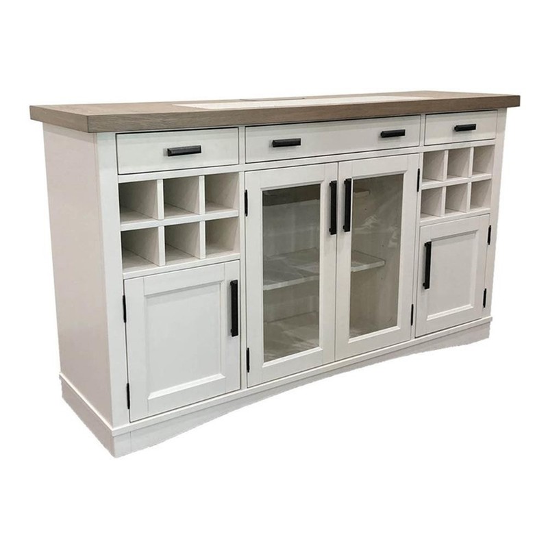 Parker House Americana Modern Wood Dining Buffet Server in White gallery