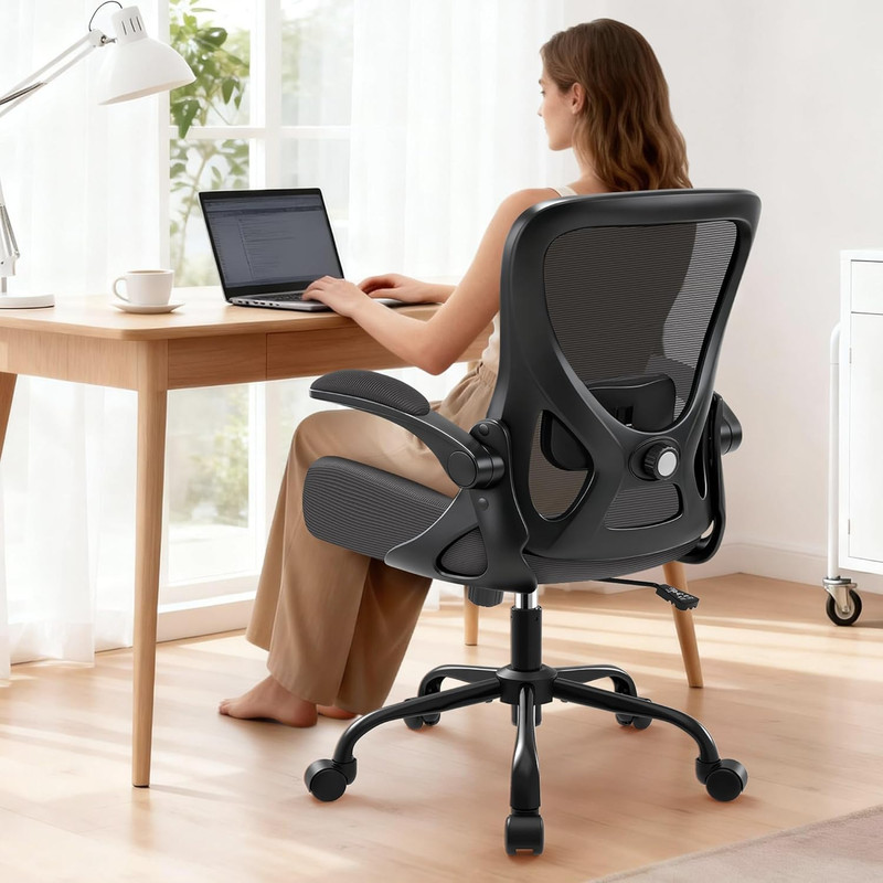 Office Chair - Ergonomic Breathable Mesh Desk Chair with Adjustable Lumbar Suppo