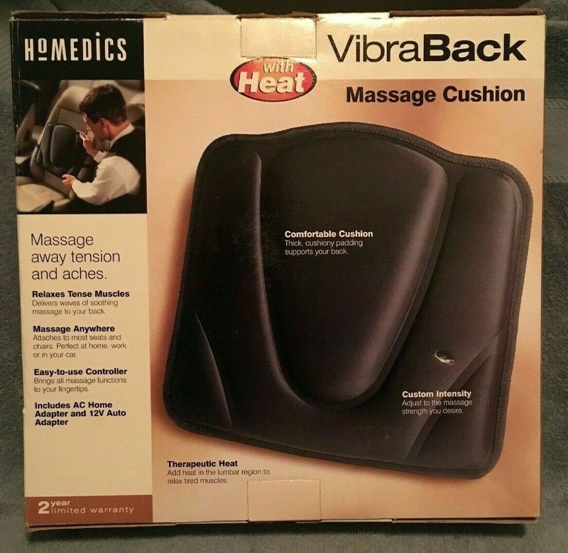 Homedics Vibra Back Massage Cushion With Heat Custom Intensity gallery