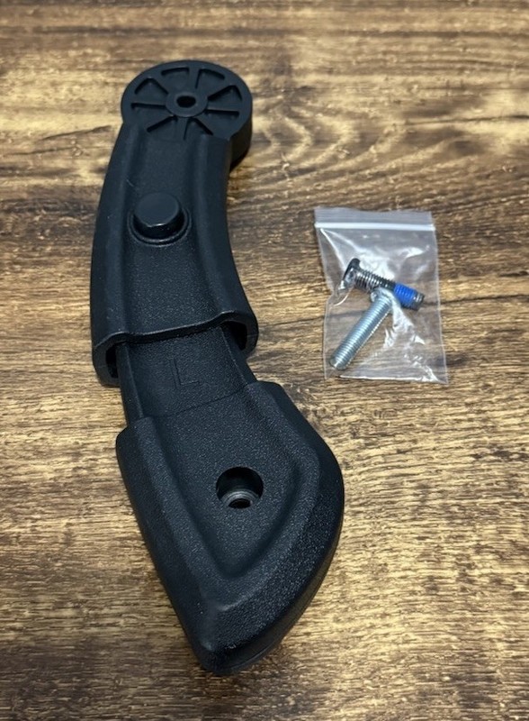 Black Heavy Duty, Office/Gaming Chair, Extendible Armrest Bracket [Left Arm]