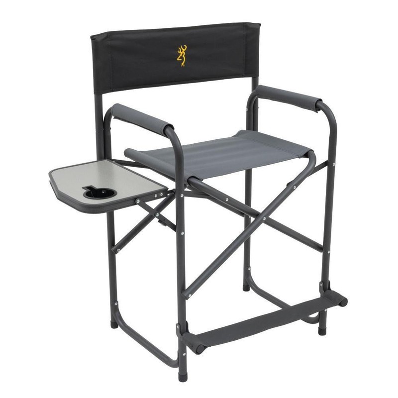 Alps Browning Directors Chair XT Plus Camping Chair Charcoal Grey Folding Seat