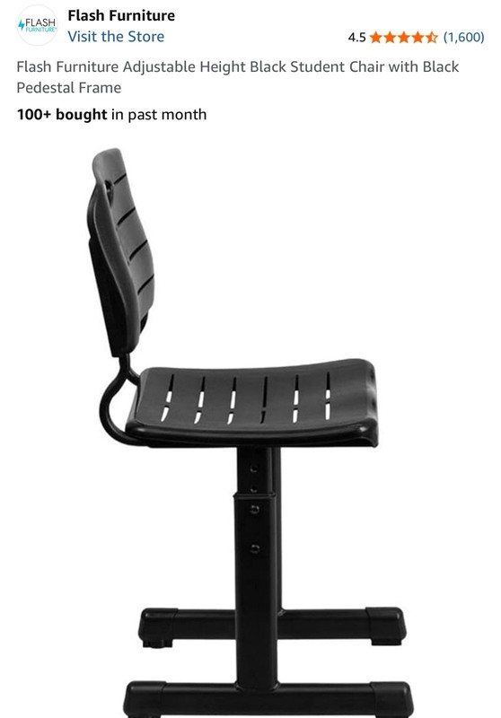 Flash Furniture Student Office Chair in Black gallery