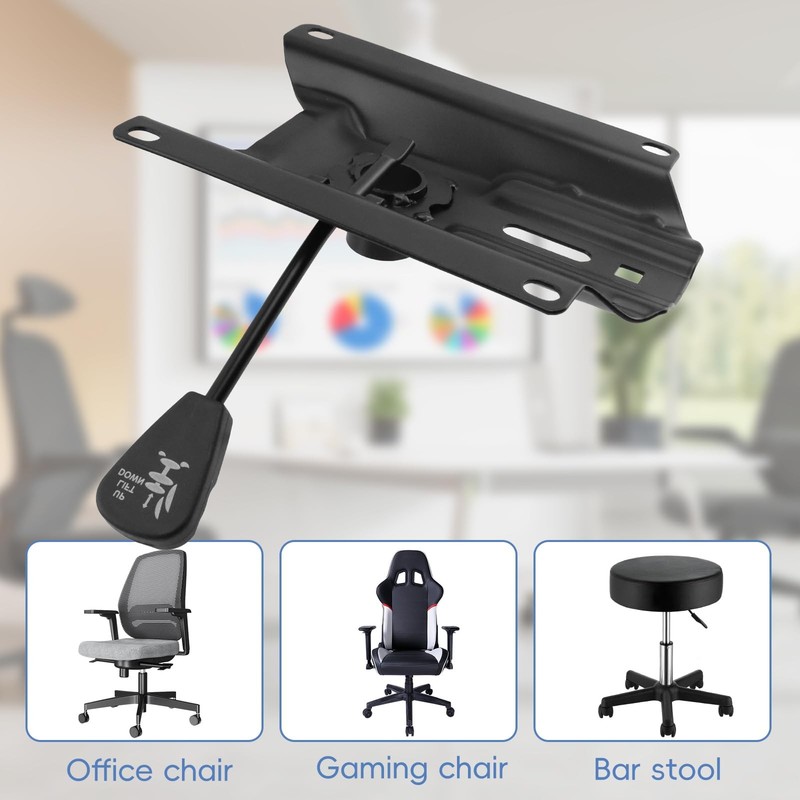 Office Chair Tilt Base, Heavy Duty Control Lift Mechanism Black Swivel Base P... gallery