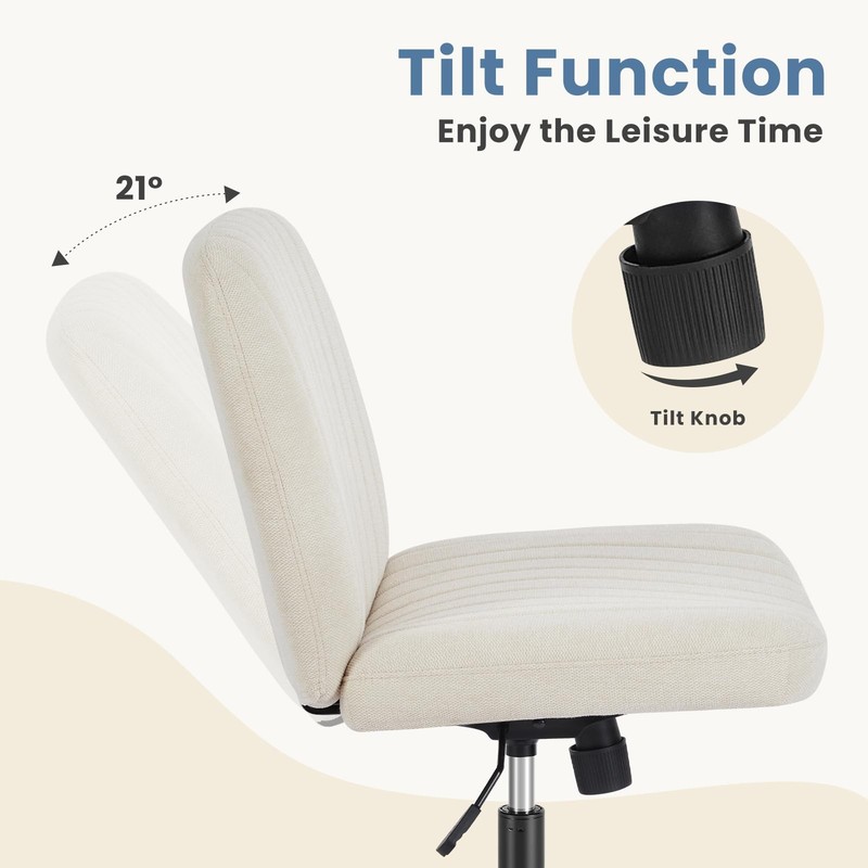 Desk Chair No Wheels, Criss Cross Chair Wide Cross Legged Office Desk Vanity ... gallery