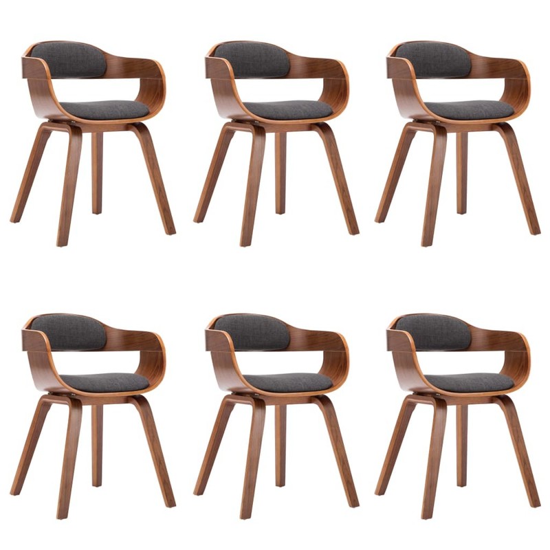 Dining Chair with Bentwood and Faux Leather Side Chair for Kitchen vidaXL gallery