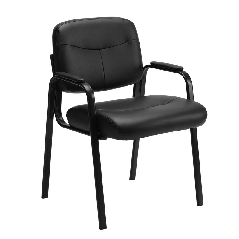 OLIXIS Office Waiting Room Chairs Set of 4, Leather Desk Reception Guest Stat... gallery