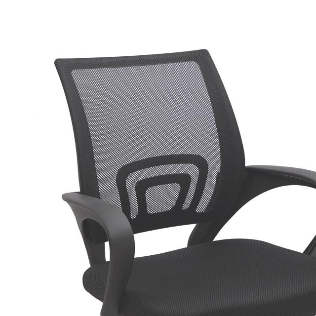 Naomi Home Adjustable Mid Back Mesh Swivel Office Chair with Armrests, Black gallery