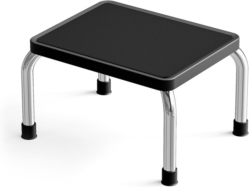 Step Stool, Heavy-Duty Steel Legs, 350 lb Capacity, Comfortable Non-Slip Rubb... gallery