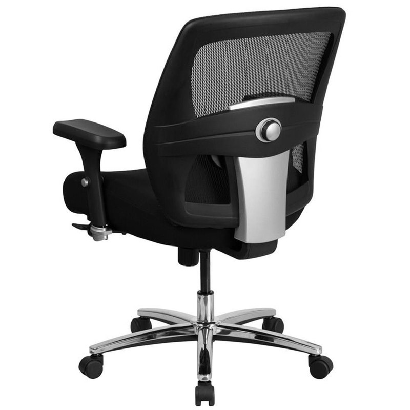 Flash Furniture Big and Tall Swivel Office Chair in Black gallery