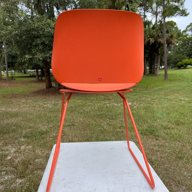 Aeris Numo German Designed Orange Ergonomic Office Chair Skid Base European NOTE gallery