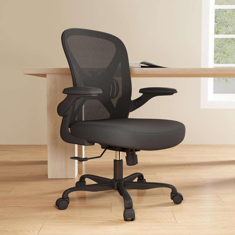 Mesh Office Chair with Adjustable Lumbar Support, Ergonomic Home Office Desk Cha gallery