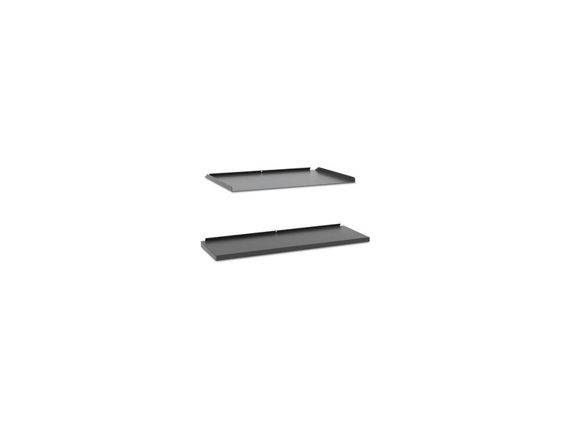 Basyx Manage Series Shelf and Tray Kit Steel 17-1/2w x 9d x 1h Ash MGSHTRA1 gallery