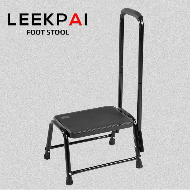 Leekpai Step Stool with Handle for 17x12x4 Inch (Pack of 1), Black gallery