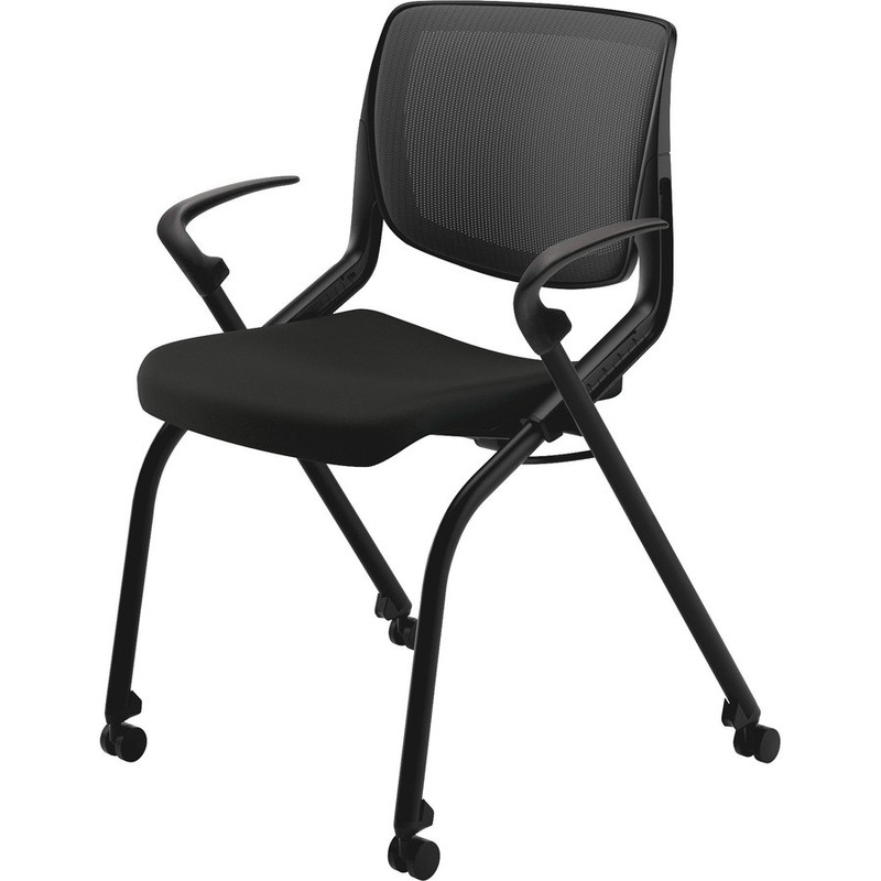 The Hon MN202ONCU10 Flex-back Stack Chair Black Fabric gallery