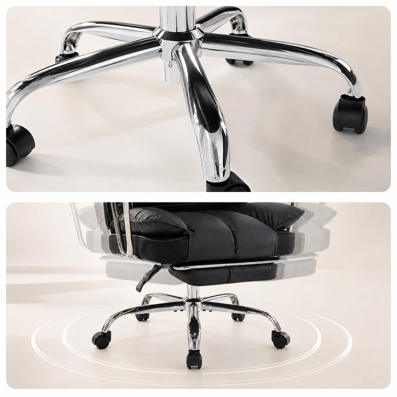 Big and Tall Office/Home High Back Ergonomic Desk Chair w/Pocket Spring Cushion gallery