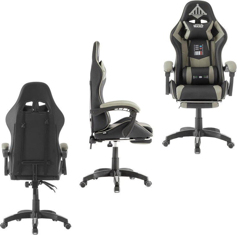 Star Wars Adjustable Swivel Computer Gaming Chair with Footrest, Lumbar Support gallery