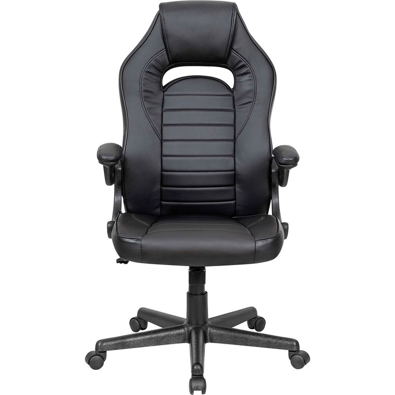 Racing/Gaming Chair Mid Back Synthetic Leather Black gallery