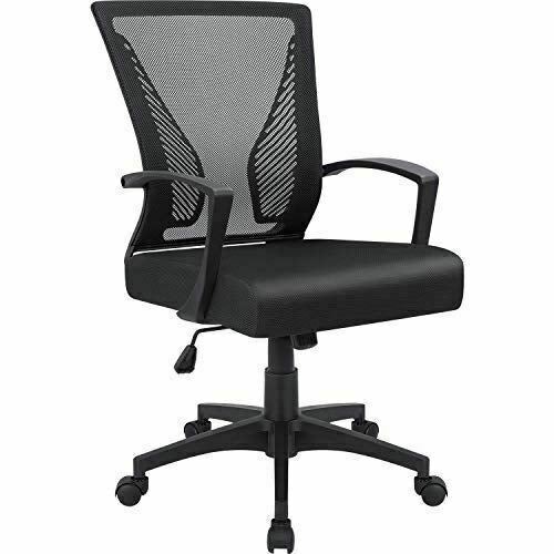 Furmax Office Chair Mid Back Swivel Chair Lumbar Support Desk Chair, Computer Er