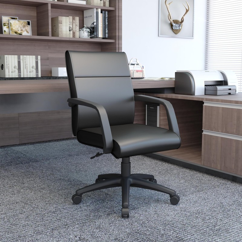 Scranton & Co Mid Back Executive Office Chair in Leather Plus gallery
