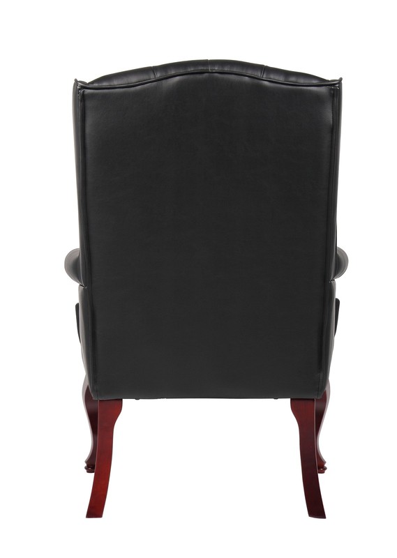 Boss Wingback Traditional Guest Chair In Black MODEL # B809-BK gallery
