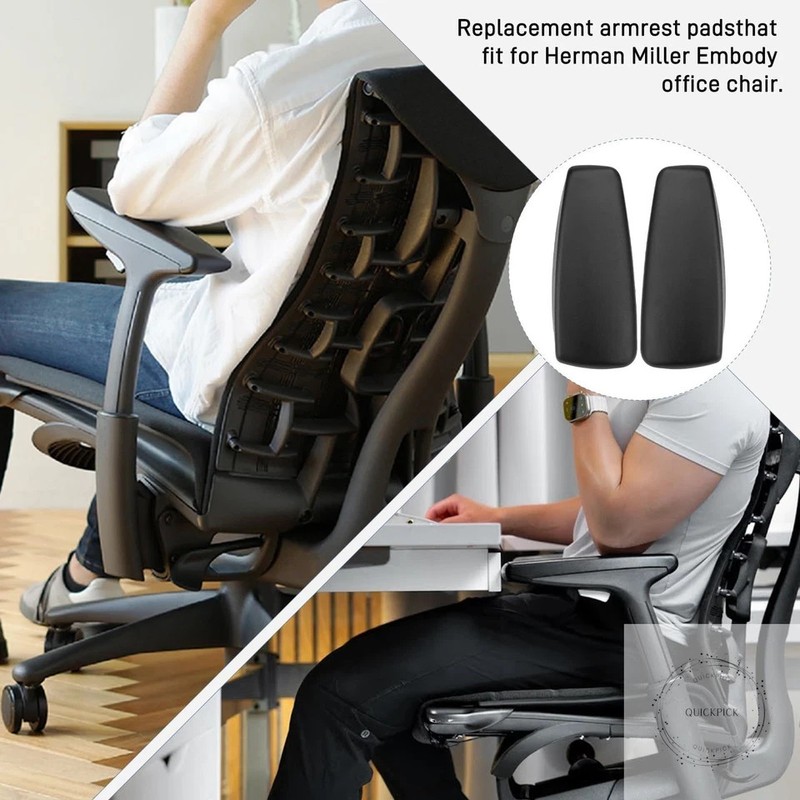 Arm Pads Replacement for Herman Miller Embody Office Chair - Arm Rest Caps for gallery
