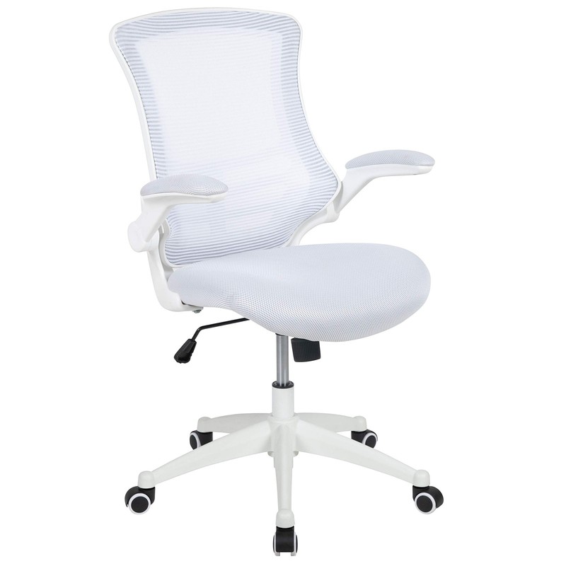 Flash Furniture Kelista Mid-Back Swivel Office Chair with Adjustable Lumbar