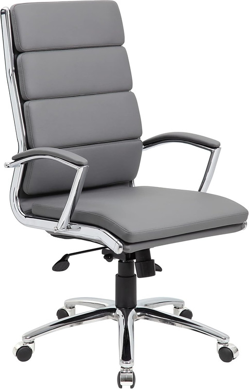 Caressoftplus Grey Executive Chair - Stylish Comfort for Your Office