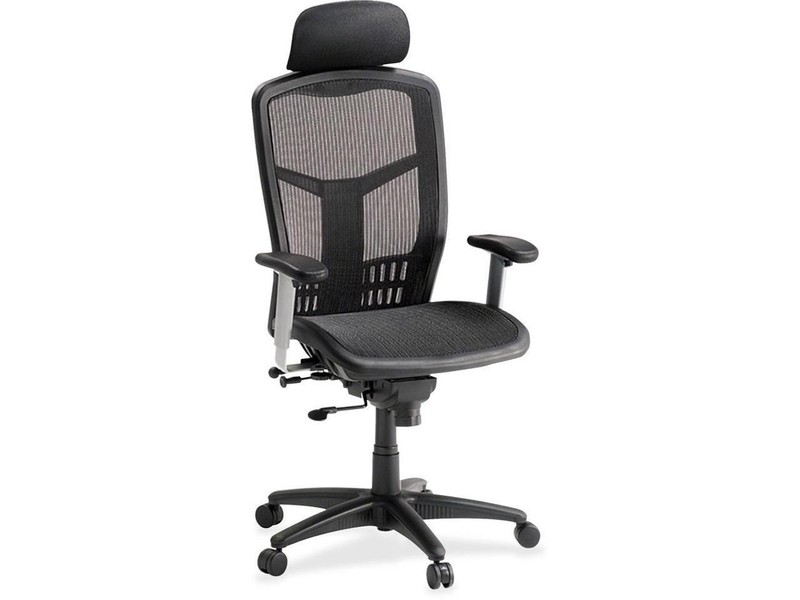 Lorell High Back Chair Mesh 28-1/2"x28-1/2"x51" Black 60324 gallery