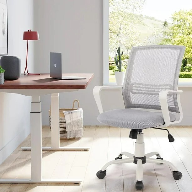 Yangming Office Chair with Lumbar Support, 250 lb. Capacity, Grey